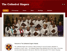 Tablet Screenshot of cathedralsingers.org.au