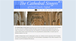 Desktop Screenshot of cathedralsingers.org.uk
