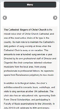 Mobile Screenshot of cathedralsingers.org.uk