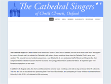 Tablet Screenshot of cathedralsingers.org.uk